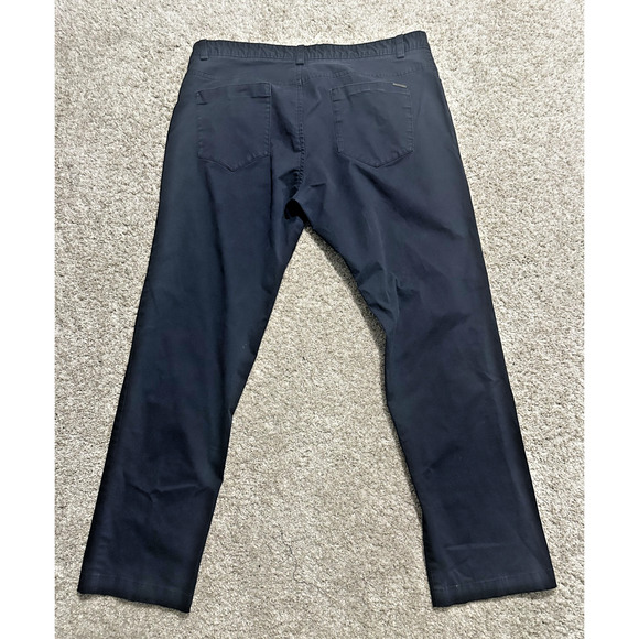 Calvin Klein Men’s Slim Fit Pants 38x30.5 Black Stretch Cotton Dress Casual - Picture 8 of 9